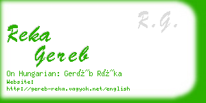 reka gereb business card